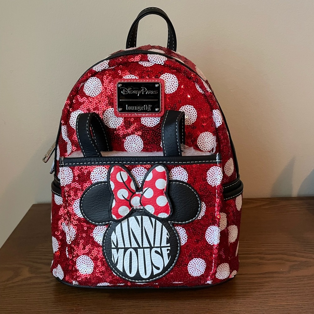 NWT Minnie Mouse Polka Dot Loungefly Backpack